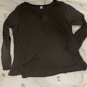Ribbed long sleeve shirt